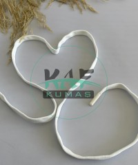 Plastik Uçlu 140 cm Kordon | Beyaz Plastik Uçlu 140 cm Kordon | Beyaz
