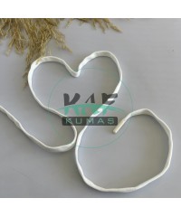 Plastik Uçlu 140 cm Kordon | Beyaz Plastik Uçlu 140 cm Kordon | Beyaz