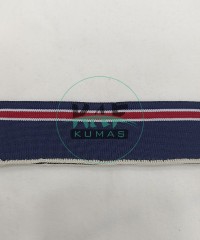 Kırmızı Çizgili Lacivert Yaka