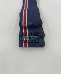 Kırmızı Çizgili Lacivert Yaka