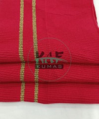 Simli Sarı Çizgili Kırmızı Yaka Simli Sarı Çizgili Kırmızı Yaka