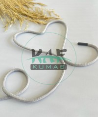 Plastik Uçlu 125 cm Kordon | Gri