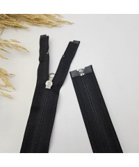 Siyah Renk Açık Uçlu Fermuar | Naylon Dişli Fermuar Uzunluk 65 cm