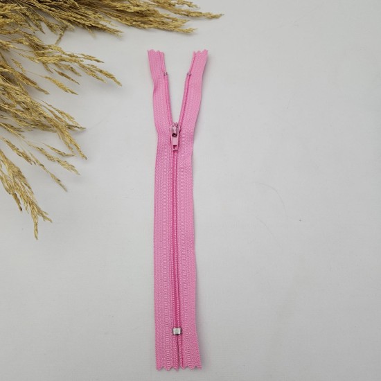 Pantolon Fermuarı | Kemik Fermuar Uzunluk: 18 cm Pembe