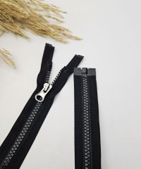 Kemik Fermuar Uzunluk: 66 cm Siyah Açık Uçlu