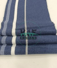 Çizgili Kalın Örgü Füme Yaka Çizgili Kalın Örgü Füme Yaka