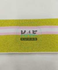 Soft Pembe Çizgili Sarı Yaka