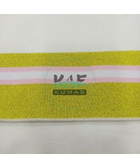 Soft Pembe Çizgili Sarı Yaka