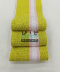 Soft Pembe Çizgili Sarı Yaka