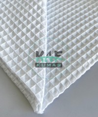 Büyük Kareli Waffle Pike Kumaş | 100% Pamuk | W-01  Büyük Kareli Waffle Pike Kumaş | 100% Pamuk | W-01