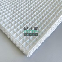 Büyük Kareli Waffle Pike Kumaş | 100% Pamuk | W-01  Büyük Kareli Waffle Pike Kumaş | 100% Pamuk | W-01
