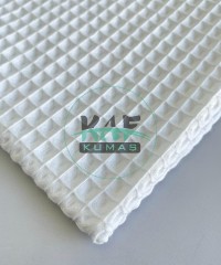 Büyük Kareli Waffle Pike Kumaş | 100% Pamuk | W-01  Büyük Kareli Waffle Pike Kumaş | 100% Pamuk | W-01