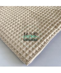 Büyük Kareli Waffle Pike Kumaş | 100% Pamuk | W-05