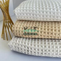 Büyük Kareli Waffle Pike Kumaş | 100% Pamuk | W-05
