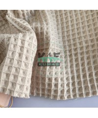 Büyük Kareli Waffle Pike Kumaş | 100% Pamuk | W-05