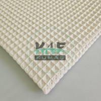 Büyük Kareli Waffle Pike Kumaş | 100% Pamuk | W-02 Büyük Kareli Waffle Pike Kumaş | 100% Pamuk | W-02