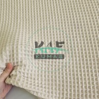 Büyük Kareli Waffle Pike Kumaş | 100% Pamuk | W-02