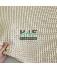 Büyük Kareli Waffle Pike Kumaş | 100% Pamuk | W-02