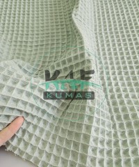 Büyük Kareli Waffle Pike Kumaş | 100% Pamuk | W-17