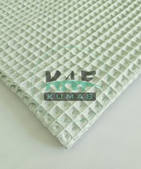 Büyük Kareli Waffle Pike Kumaş | 100% Pamuk | W-17