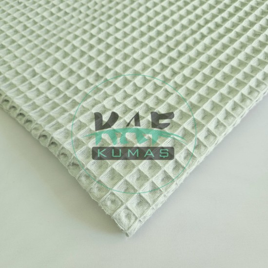Büyük Kareli Waffle Pike Kumaş | Kumaş Eni: 140 cm | W-17