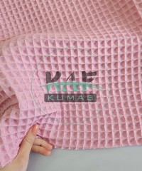 Büyük Kareli Waffle Pike Kumaş | 100% Pamuk | W-23