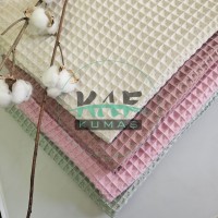 Büyük Kareli Waffle Pike Kumaş | 100% Pamuk | W-26 Büyük Kareli Waffle Pike Kumaş | 100% Pamuk | W-26