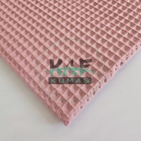 Büyük Kareli Waffle Pike Kumaş | 100% Pamuk | W-26 Büyük Kareli Waffle Pike Kumaş | 100% Pamuk | W-26