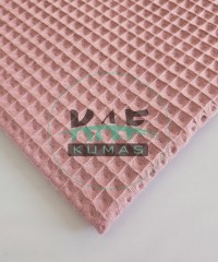 Büyük Kareli Waffle Pike Kumaş | 100% Pamuk | W-26 Büyük Kareli Waffle Pike Kumaş | 100% Pamuk | W-26
