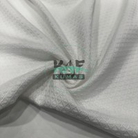 Mini Baklava Desenli  Pike Kumaş|Beyaz