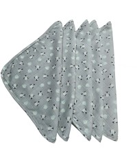 5 Adet Penguen Desen Müslin Bebek Ağız Bezi 5 Adet Penguen Desen Müslin Bebek Ağız Bezi