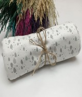 Su Damlası Ve Fil Desen İnterlok Bebek Battaniyesi