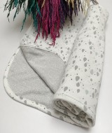 Su Damlası Ve Fil Desen İnterlok Bebek Battaniyesi