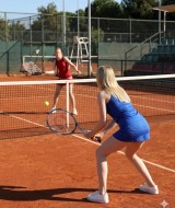 Kadın Kırmızı Şortlu Tenis Elbisesi