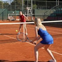Kadın Kırmızı Şortlu Tenis Elbisesi
