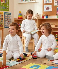 Pamuk Kadife Kumaş (Yeni Doğan Setleri için uygundur) | Natural Ekru Renk