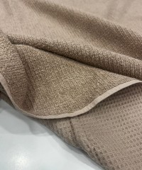 Çift Taraflı Küçük Kareli Waffle Pike - Havlu Kumaş | Kahverengi