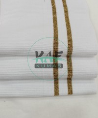 Simli Sarı Çizgili Beyaz Yaka