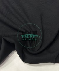 Modal Pamuk Ribana Kumaş|Siyah 