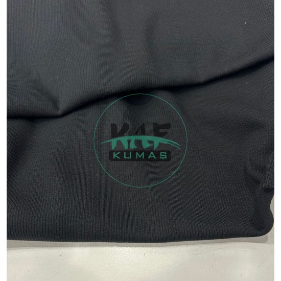 Modal Pamuk Ribana Kumaş|Siyah