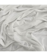 Gümüş Simli Tül Parça Kumaş %100 Polyester