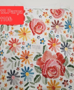 Penye Pamuklu Parça Üç İplik Kumaş | 12