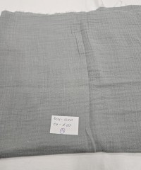  Krinkıl Parça Müslin | 2 Katlı Bürümcük Kumaş | Gri Parça 18