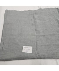  Krinkıl Parça Müslin | 2 Katlı Bürümcük Kumaş | Gri Parça 18