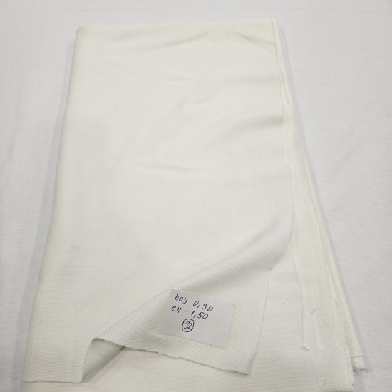 Örme Pike Parça Kumaş | Ekru Parça 32