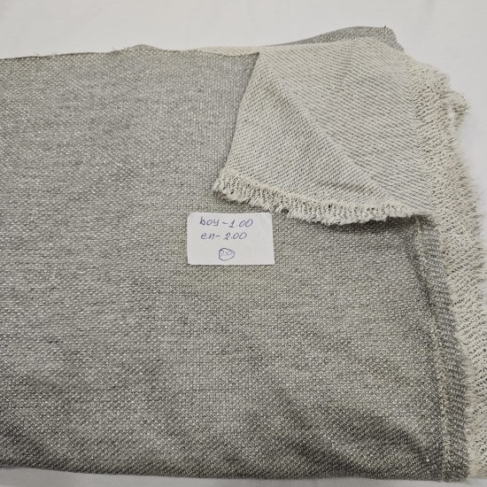 Penye İki İplik Parça Kumaş | Simli Parça 20