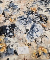 Dokuma Saten Kumaş | Çiçek | Parça 6