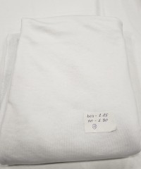 Penye Beyaz Üç İplik Parça Kumaş | Parça 13