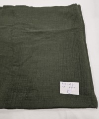  Krinkıl Parça Müslin | 2 Katlı Bürümcük Kumaş | Haki 22