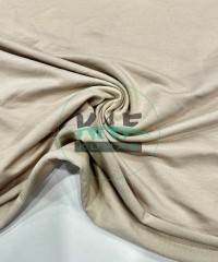 Penye 57% Pamuk 37% Polyester 6% Elastan İki İplik Kumaş | Açık Bej